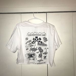 Vans Checkerboard Cropped Tee